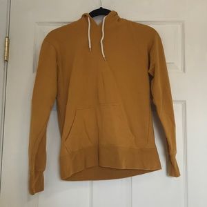 TILLYS mustard yellow drawstring hoodie
